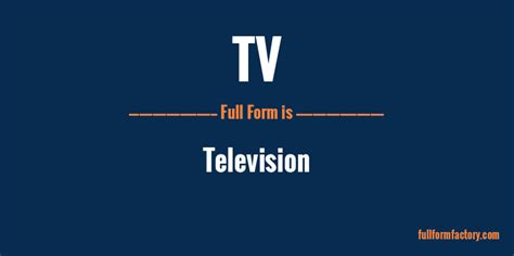 television abbreviation.